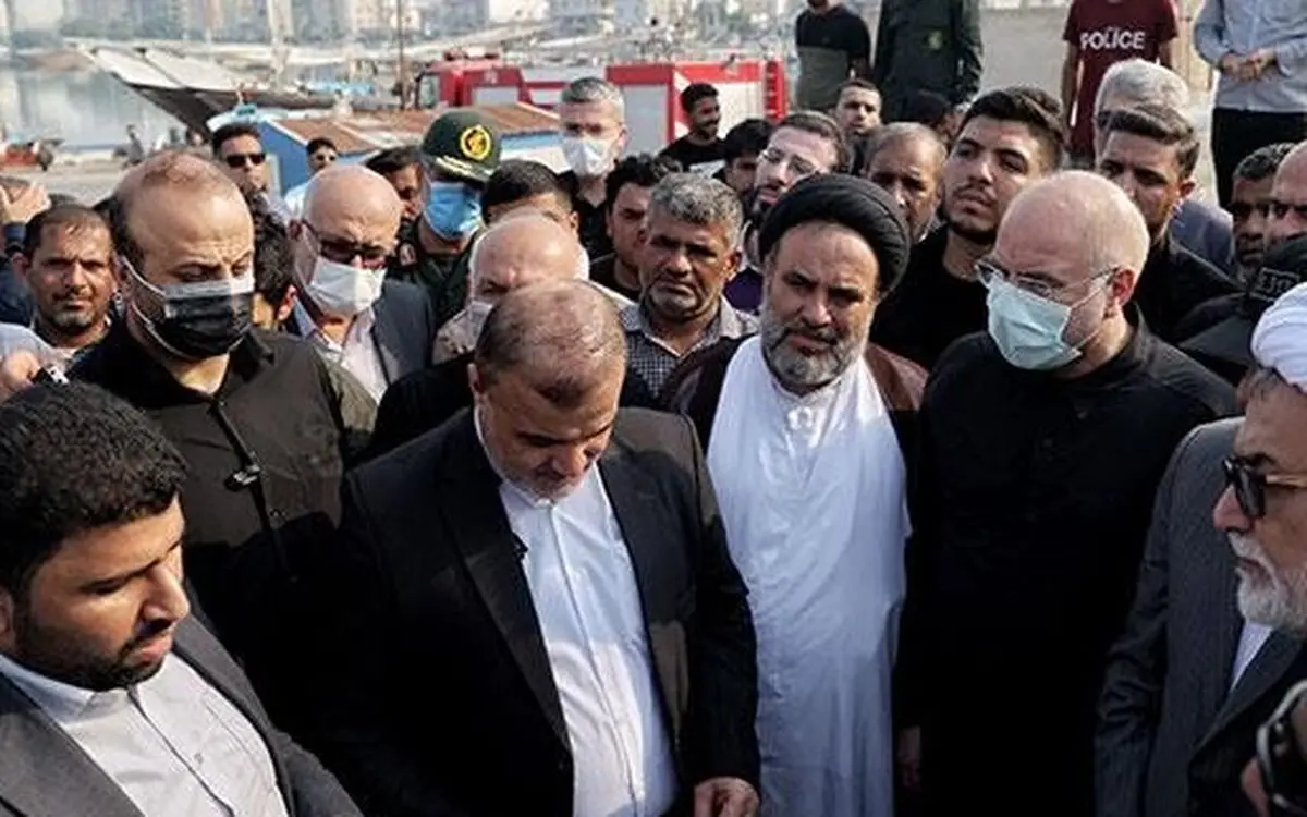 بازدید رئیس مجلس از اسکله صیادی عسلویه