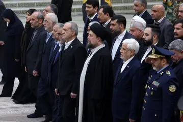 تجدید میثاق هیات دولت با آرمان‌های امام (ره)/ گزارش تصویری