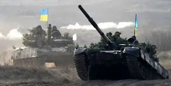 شنیده‌شدن صدای انفجارهای مهیب در شرق اوکراین+فیلم