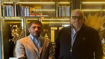 دیدار علیرضا دبیر با رئیس اتحادیه جهانی کشتی در بلگراد
