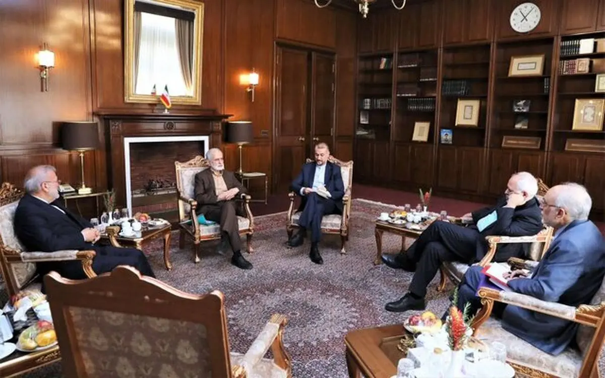 نشست مشترک امیرعبداللهیان با ظریف، متکی، صالحی و خرازی