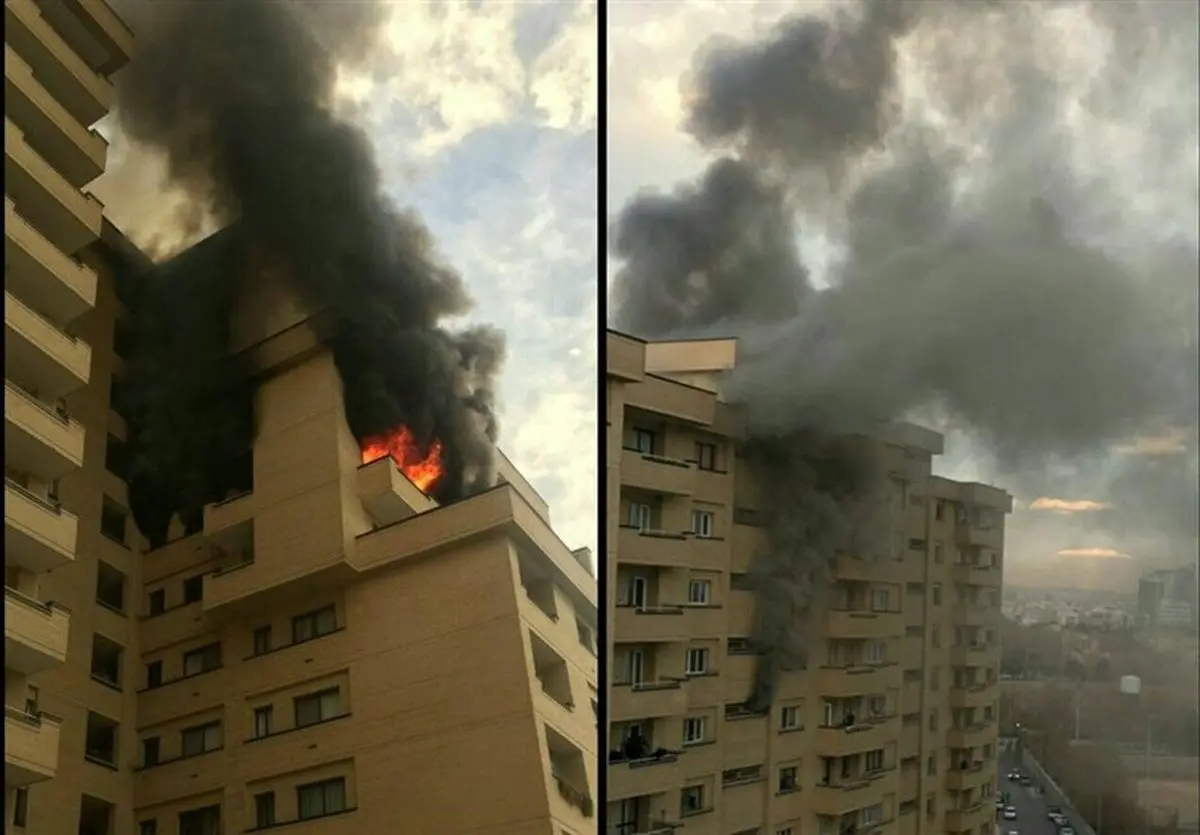 جزئیات آتشسوزی برج مسکونی ۱۱ طبقه در مشهد