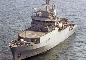 ورود کشتی نظامی انگلیسی به بندر اوکراین برای آغاز رزمایش مشترک
