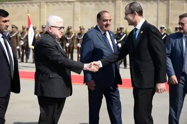 تحویل کاخ ریاست‌جمهوری عراق به عبداللطیف رشید/گزارش تصویری