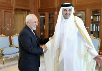 ظریف با امیر قطر دیدار و گفت‌وگو کرد