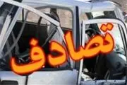 مصدومیت 5 نفر در پی تصادف دو خودرو پراید در آزادراه کرج - تهران