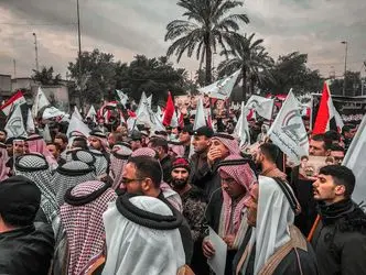 تجمع میلیونی در بغداد برای بزرگداشت سالگرد شهادت حاج قاسم و المهندس/گزارش تصویری
