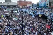 درگیری هواداران آرژانتین پیش از نبرد با انگلیس