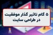 5 گام تاثیر گذار موفقیت در طراحی سایت
