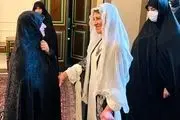 پوشش متفاوت همسر رئیس جمهور عراق در دیدار با همسر رئیسی