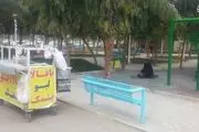 نماز اول وقت کاسب دوره‌گرد/ عکس