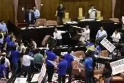 درگیری نمایندگان پارلمان تایوان