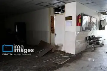 آثار حمله هوایی به دانشگاه علم و صنعت/ گزارش تصویری