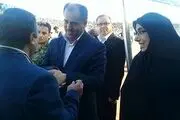 حضور یک خانم در بازی امروز پارس جنوبی و پرسپولیس