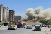 آتش سوزی گسترده در بغداد+فیلم