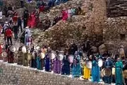 نوای هزار دف برفراز پالنگان/ گزارش تصویری