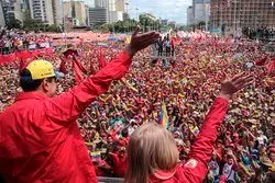 تجمع گسترده حامیان «مادورو»