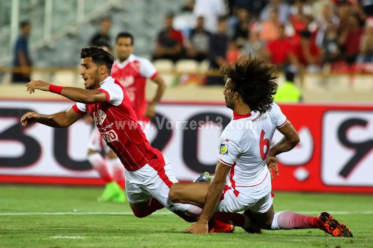 صحنه جنجالی گل اول پرسپولیس+عکس