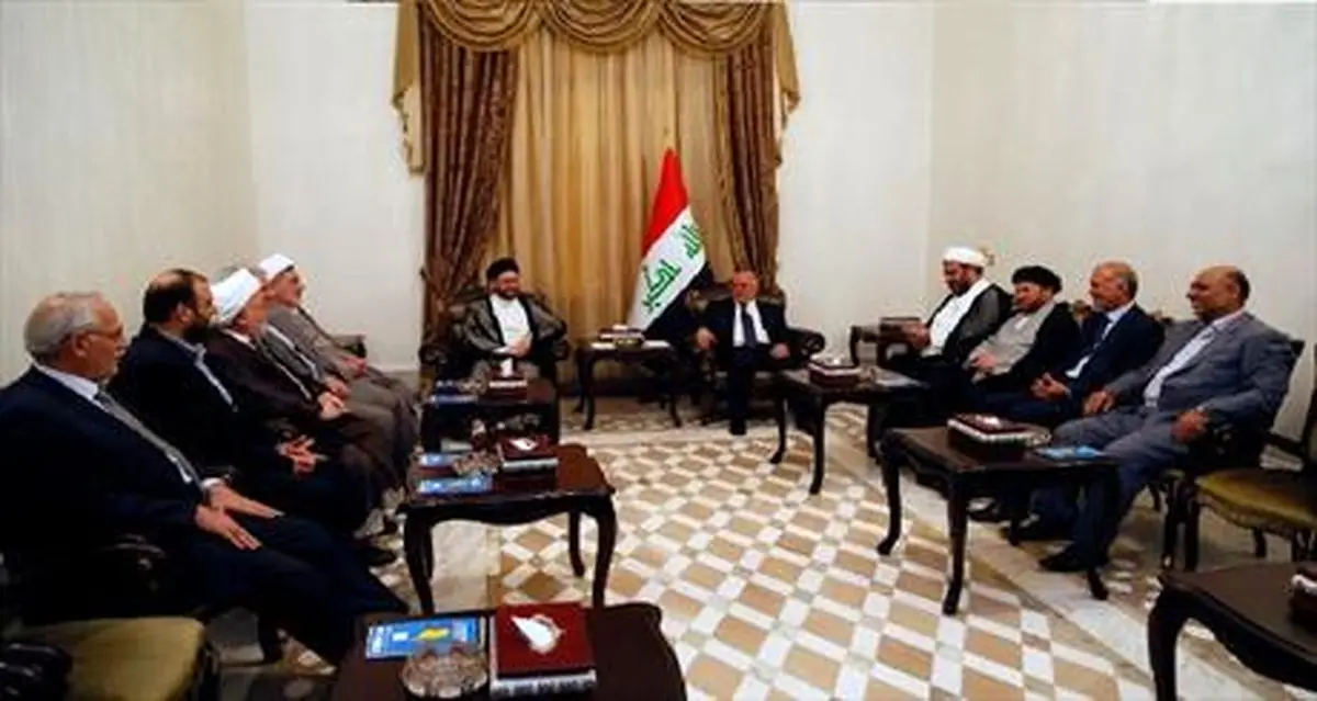 دیدار عمار حکیم با حیدرالعبادی