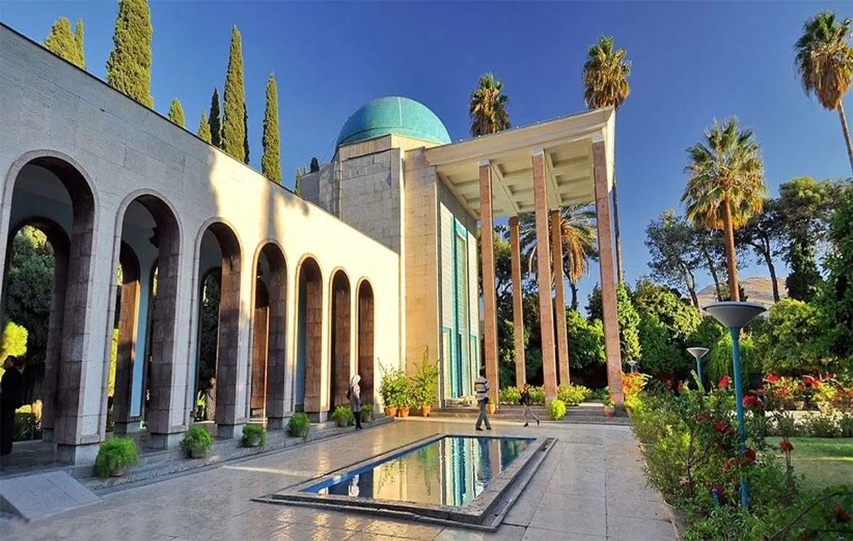 عکسی دیدنی از آرامگاه سعدی