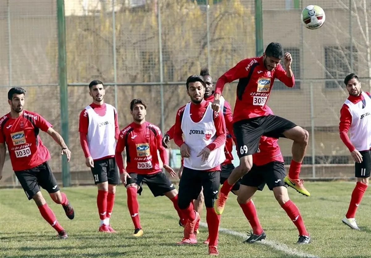 تمرین پرسپولیسی ها پشت درهای بسته