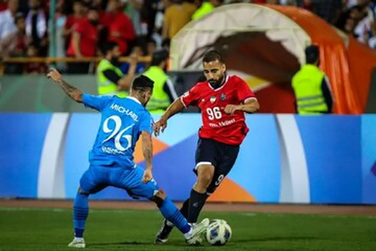 جنجالیترین صحنه بازی نساجی و الهلال