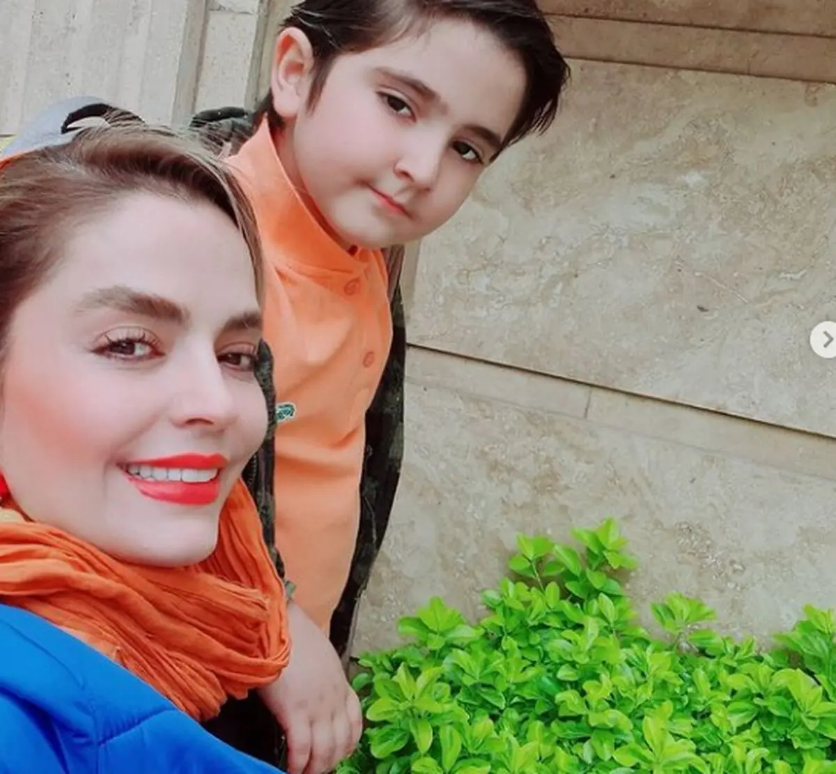 جوجه بازی پسر تپلی سپیده خداوردی /عکس