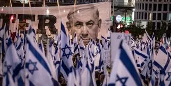 تظاهرات ده‌ها هزار صهیونیست به سوی محل اقامت نتانیاهو