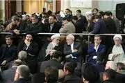 ظریف در مراسم آیت‌الله هاشمی رفسنجانی/ عکس