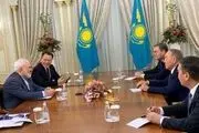 دیدار ظریف با نورسلطان نظربایف رهبر قزاقستان