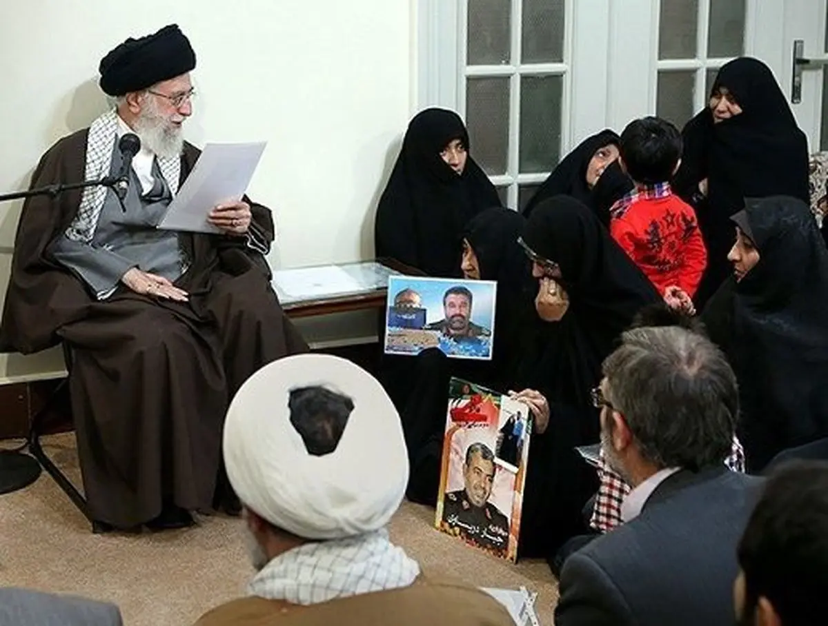 جزئیاتی از دیدار خانواده شهدای یگان صابرین سپاه با رهبرانقلاب