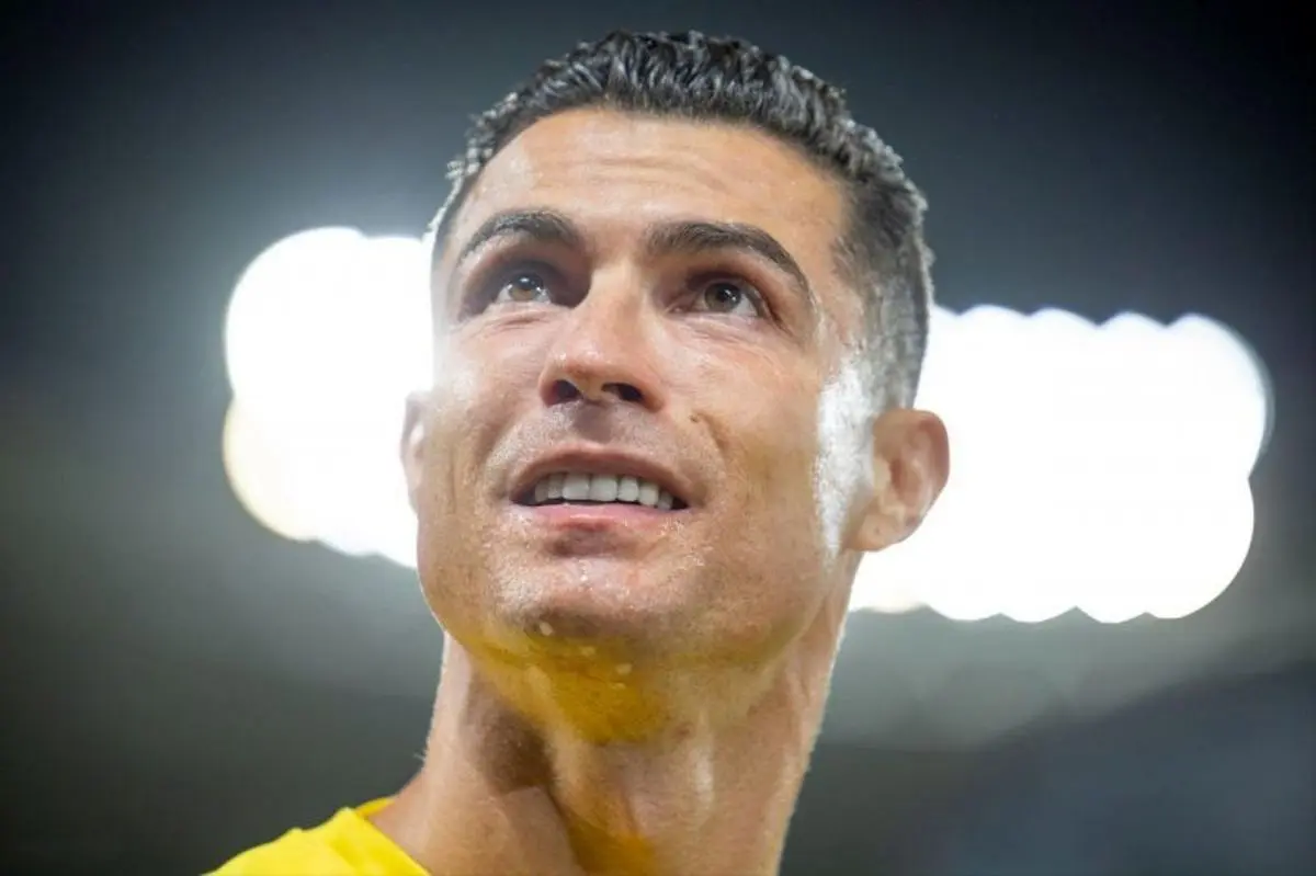لحظه بسمالله گفتن رونالدو در بازی با الاتحاد