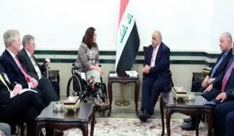 دیدار هیاتی از مجلس سنای آمریکا با نخست وزیر عراق