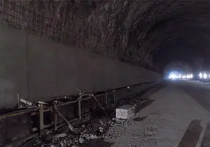 
احداث دیوار بتنی بزرگترین تونل جنوب کشور
