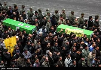  پیکر سه شهید مدافع حرم در مشهد مقدس تشییع شد 
