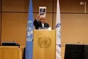 تصویر رایان ۲ ماهه در دست قالیباف در اجلاس ژنو