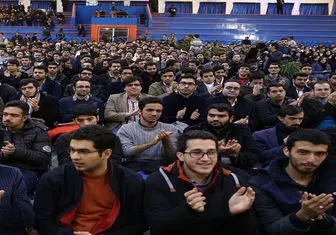 حضور سران قوا و چهره های سیاسی در دانشگاه تهران همزمان با روز دانشجو
