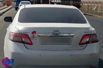 عکس صدام پشت خودروی سعودی