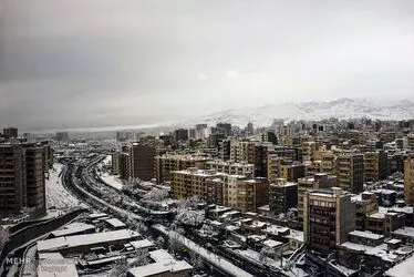 برف بهاری در تبریز