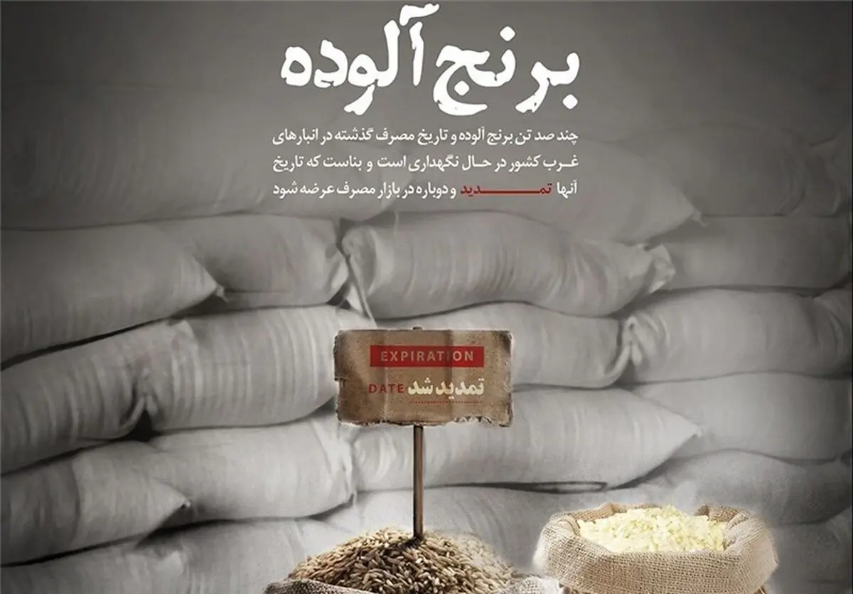 برنج‌های آلوده استان لرستان غیرقابل مصرف هستند
