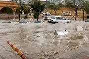  آبگرفتگی معابر در آبادان/ گزارش تصویری