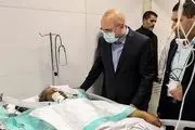عیادت رئیس مجلس از تعدادی از مجروحان نیروی انتظامی