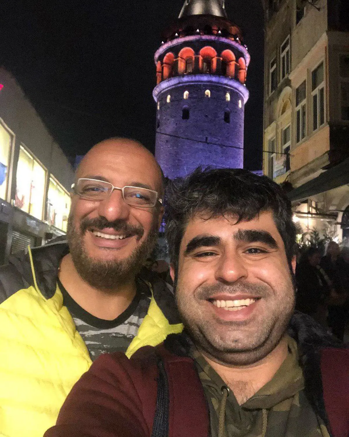 عکس زیر خاکی امیر نوری در کنار امیر جعفری