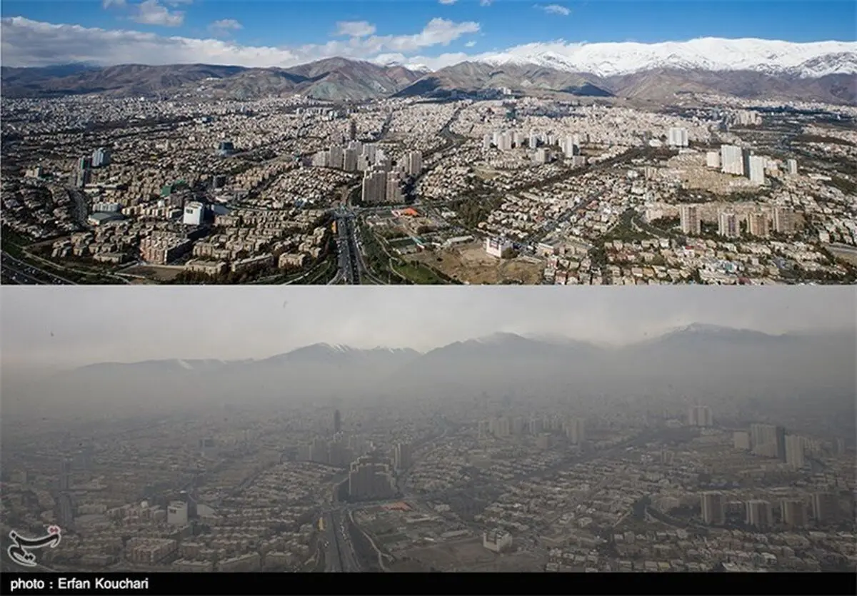 تصاویری از آلودگی هوای تهران!+تصاویر