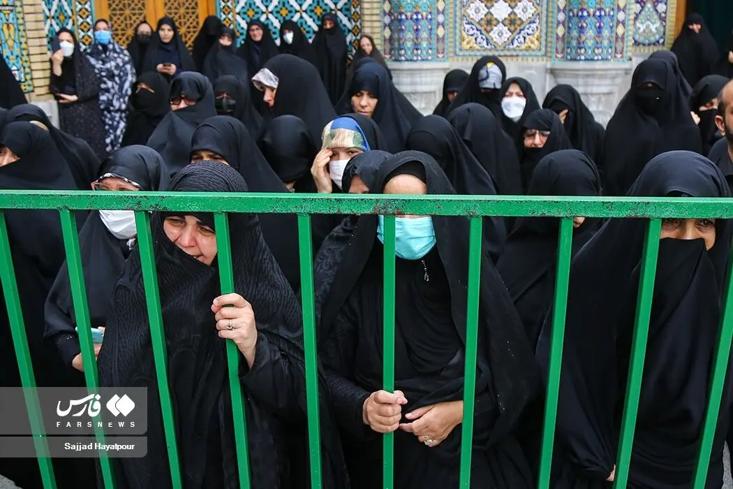 تشییع همسر آیت‌الله جوادی آملی در قم/گزارش تصویری