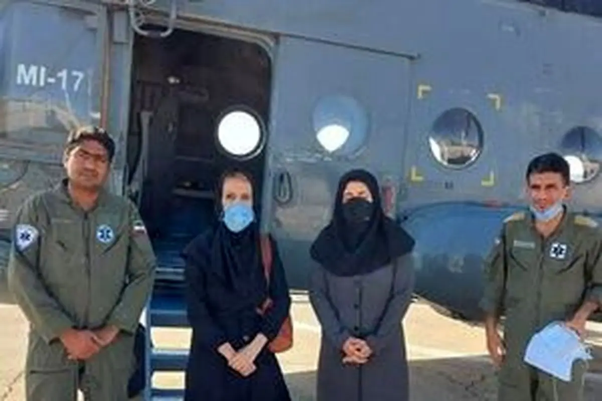 بالگرد سپاه ناجی کودک ۱۷ ماهه +عکس