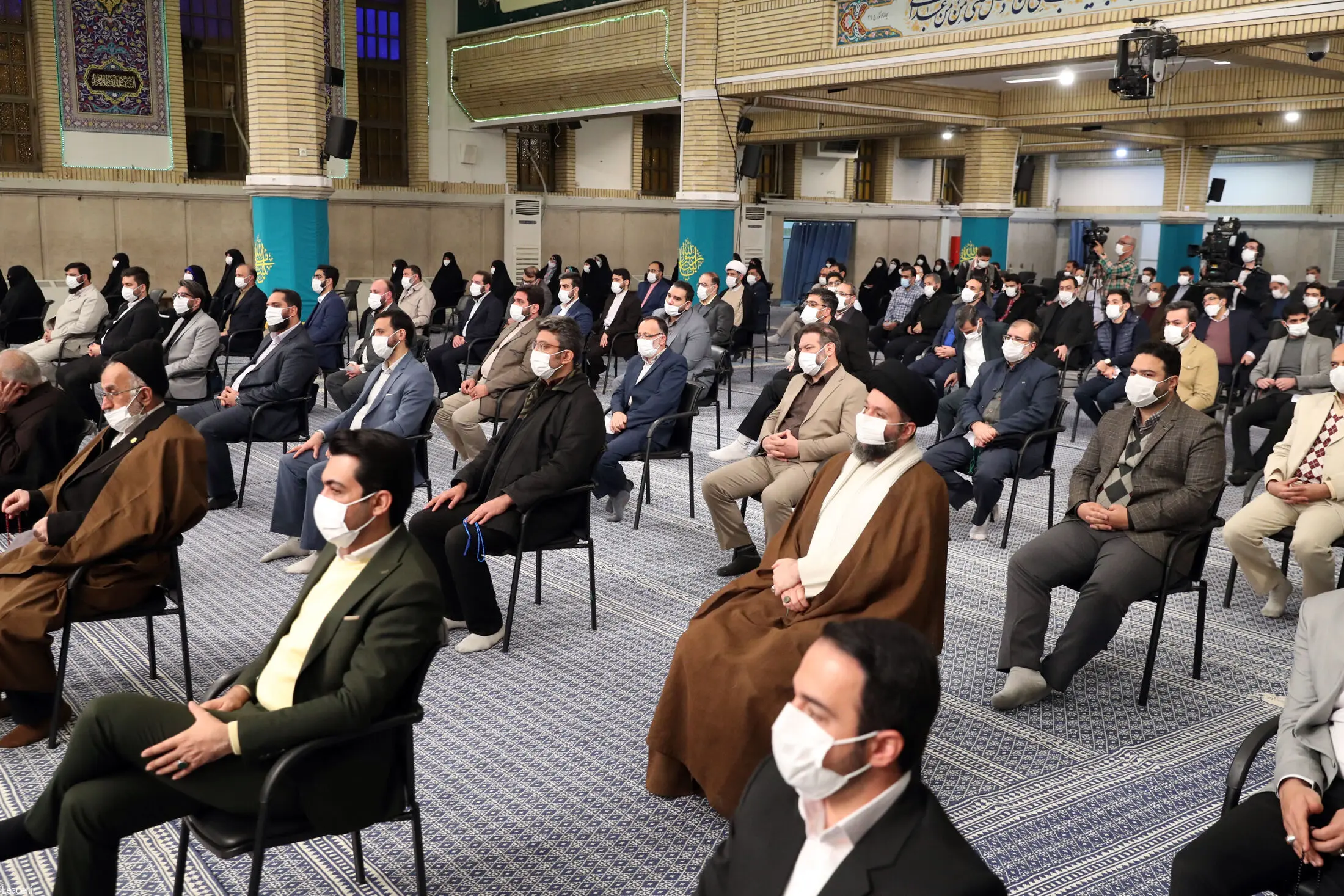 دیدار جمعی از مداحان اهل‌بیت علیهم‌السلام با رهبر انقلاب اسلامی/گزارش تصویری