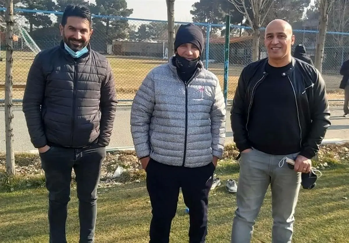 دیدار علیرضا منصوریان با قلعه نویی در تمرین گل گهر