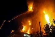 آتش سوزی گسترده در یکی از کارگاه های مبل سازی یافت آباد 