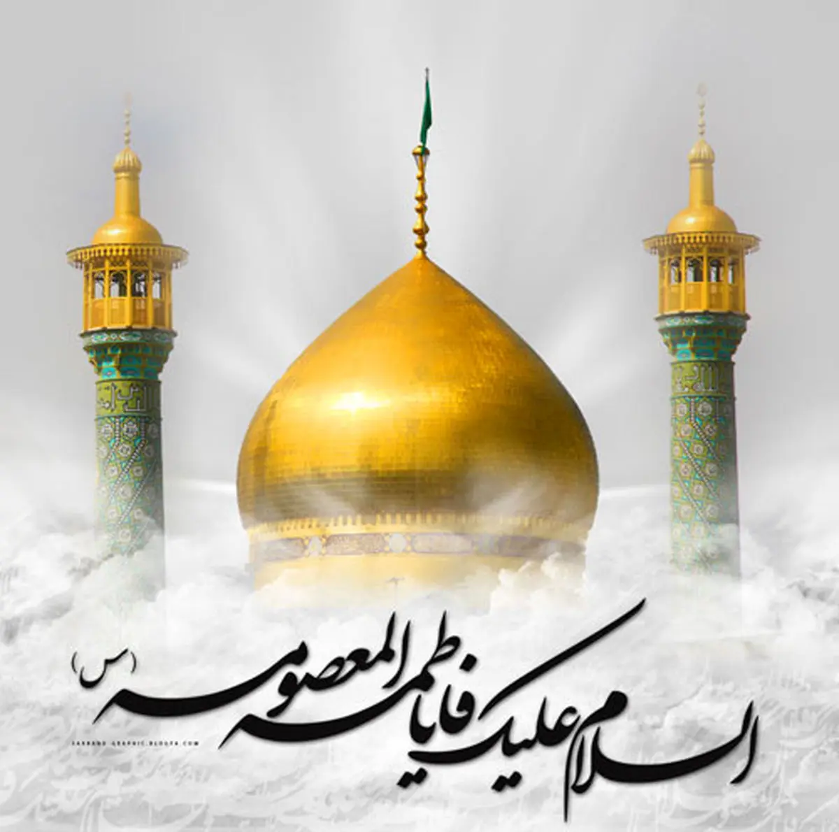 لحظات ناب بارش باران در حرم حضرت معصومه(ع) /تصاویر